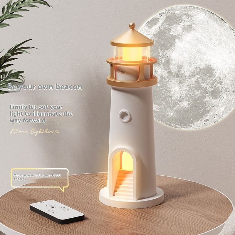 Lighthouse with Moonlight projection