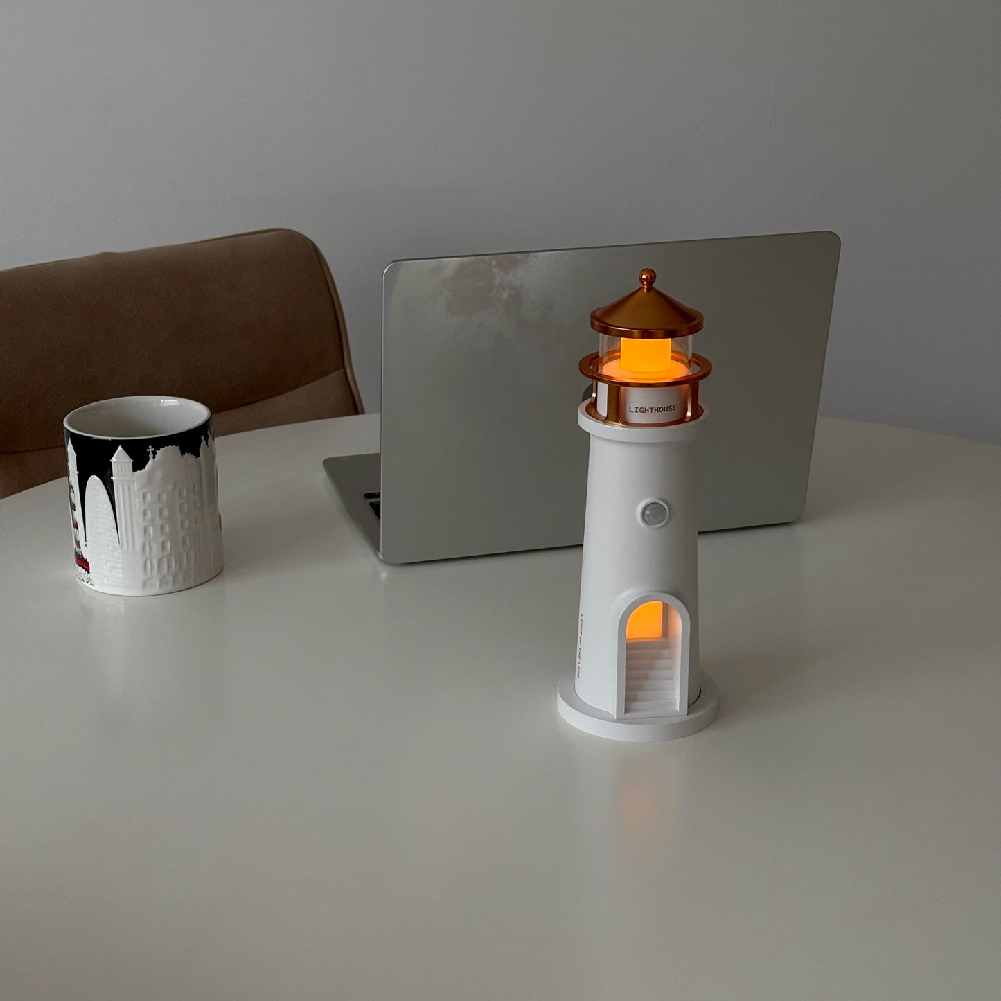 Lighthouse with Moonlight projection