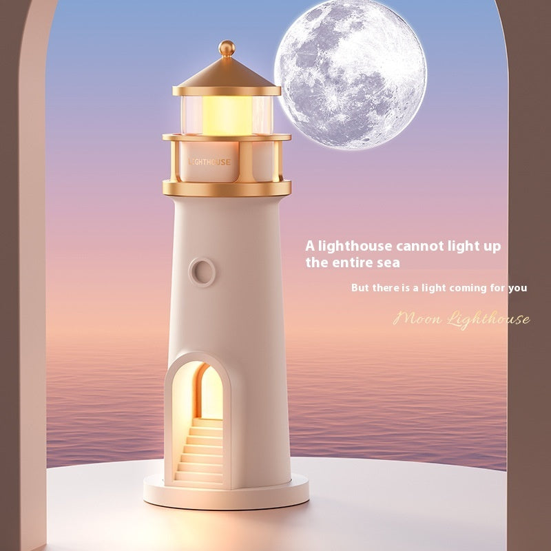 Lighthouse with Moonlight projection